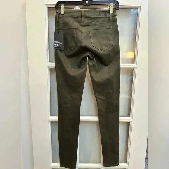 Paige Denim Edgemont Ultra Skinny Jeans in Pine Green Women’s Size 25 NWT - Picture 7 of 15